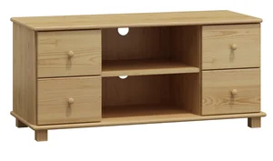 TV stolek TAMONAD 3 – 136 cm, masiv borovice