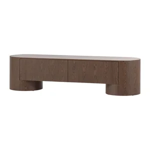 TV stolek Velari – tmavý přírodní odstín, 200×50×50 cm | WOOOD