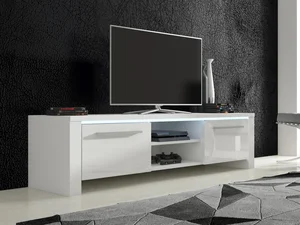 TV stolek ZARKENT 2 – bílý lesk