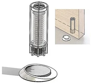 TWIN STOPPINO Dveřní zarážka šedá
