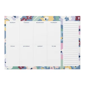 Týdenní plánovač Busy B s květinovým motivem