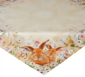 Ubrus Zajíčci a sedmikrásky 85x85 cm