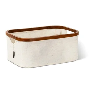 Úložný box Bamboo/Linen 38×26×16 cm – Bigso