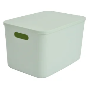 Úložný box se víkem 35,5x25,5x23 cm - světle zelený