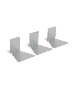 Umbra Conceal Shelf – sada 3 velkých stříbrných poliček