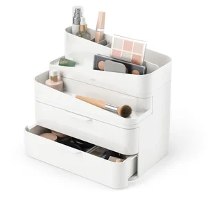 Umbra Glam Large Organizér na kosmetiku – bílý/šedý