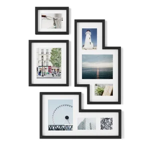 Umbra Mingle – sada 4 fotorámečků, černé