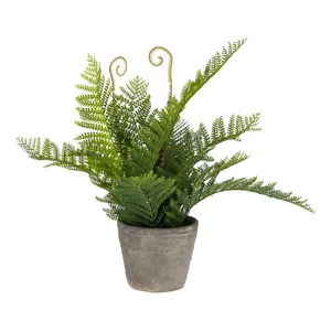 Umělá květina s cementovým květináčem, 35 cm