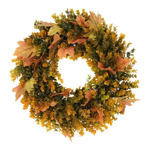 Umělý věnec UKF004 OR-L, 50 cm