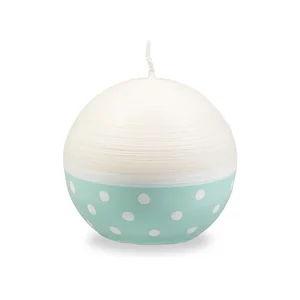 Unipar Sweetness: bílo-tyrkysová svíčka, 22 h hoření