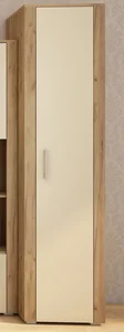 Úzká skříň WUBIN craft zlatý/krém