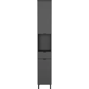 Úzká vysoká koupelnová skříňka 30x190 cm Arcena Germania