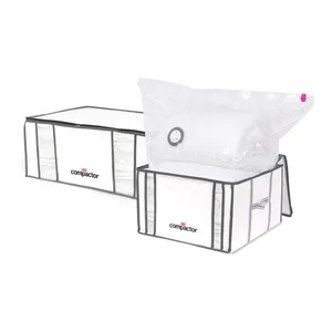 Vakuové vyztužené látkové boxy Life Compactor 2 ks 50×65×27 cm