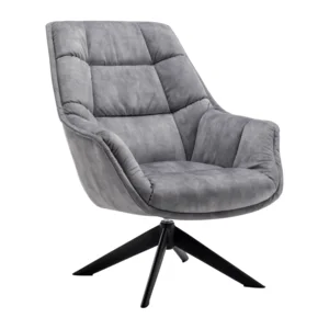 Valter – designové otočné křeslo Velvet/kov