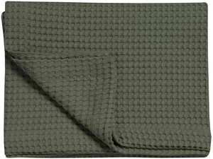 Vandyck Přehoz na postel Piqué waffle Earth green 160x250 cm