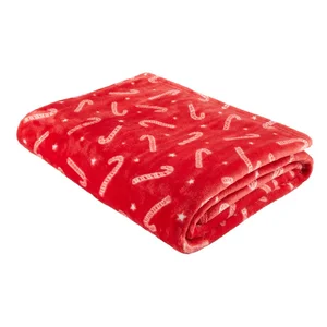 Vánoční deka s motivem Candy Cane 130x170 cm