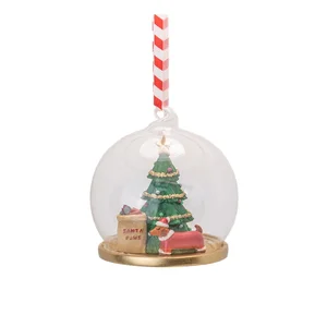 Vánoční dekorace Santa Paws, 7 cm