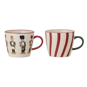 Vánoční hrnky na cappuccino, sada 2 ks, 300 ml