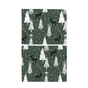 Vánoční látková prostírání Deer in the Forest (2 ks, 35x45 cm)