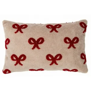Vánoční mikroplyšový polštář 30×50 cm XMAS – Tiseco Home Studio