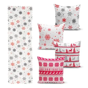 Vánoční sada povlaků a běhounu Minimalist Cushion Covers