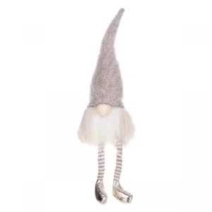 Vánoční skřítek šedivozlatý ZM1375