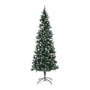 Vánoční stromek 210 cm s šiškami, posněžený, CHRISTMAS TYP 2