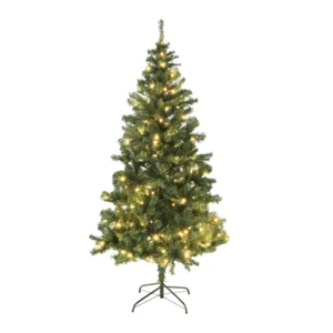 Vánoční stromek se světýlky 180 cm zelený LED450