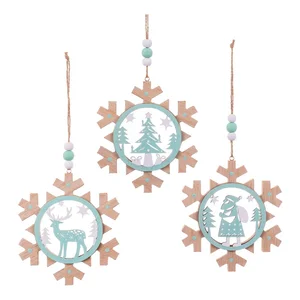 Vánoční závěsné dekorace Snowflake set 3 kusy