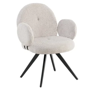 VASALA otočná židle – světle šedá/černá