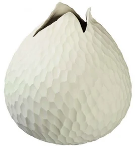 Váza CARVE béžová 18 cm