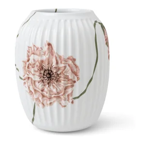 Váza Kähler Design Poppy, bílá, 21 cm