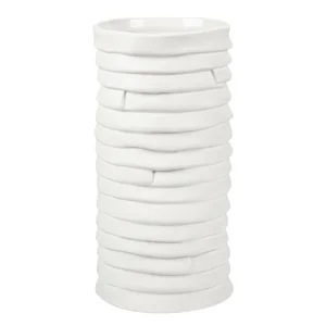 Váza Ribbon – ručně vyrobená z bílého porcelánu