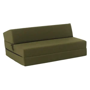 VEDIS 2v1: skládací matrace a křeslo, olivová