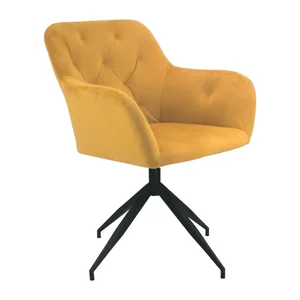 VELEZA NEW otočná židle hořčicová