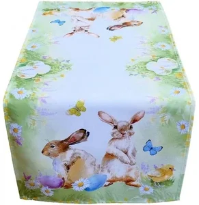 Velikonoční ubrus Zajíčci 40x90 cm