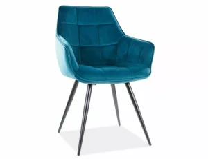 Velvetové křeslo Lilia Turquoise