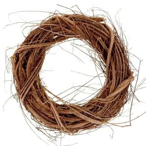 Věnec z proutí 30 cm – hnědý OC3703