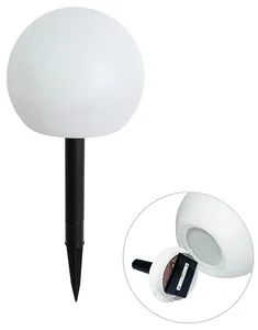 Venkovní solární LED lampa Ludger 20 cm RGBW