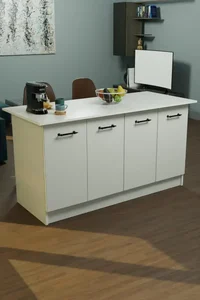 VENTURI kuchyňský ostrůvek, bílá