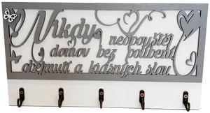 Věšák na klíče Nikdy...