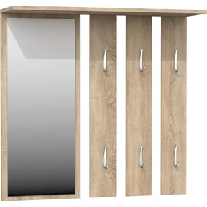 Věšák se zrcadlem OPAL, dub sonoma