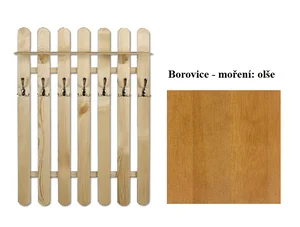 Věšák THOR z masivu borovice, moření olše