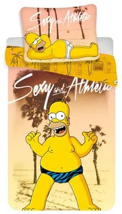 Vesna Povlečení Simpson Homer Beach 140x200/70x90 cm