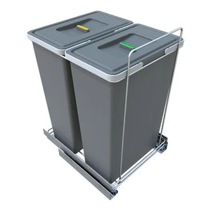 Vestavný tříděný odpadkový koš Ecofil 35 + 35 l
