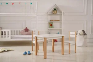 Vingo Dětský set stolu a židliček s úložnými přihrádkami