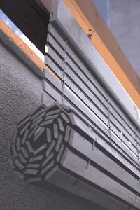 Vingo Dřevěná pergolová rolety 100 cm šedá