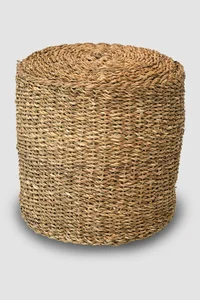 Vingo Puf s Válcovým Designem, Hnědý, 39 cm