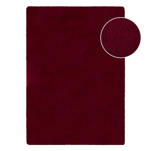 Vínová syntetická kožešina Ivy Luxury Fur 80x150 cm