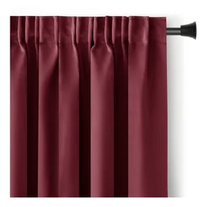 Vínový termozávěs Pleat 140 × 245 cm
